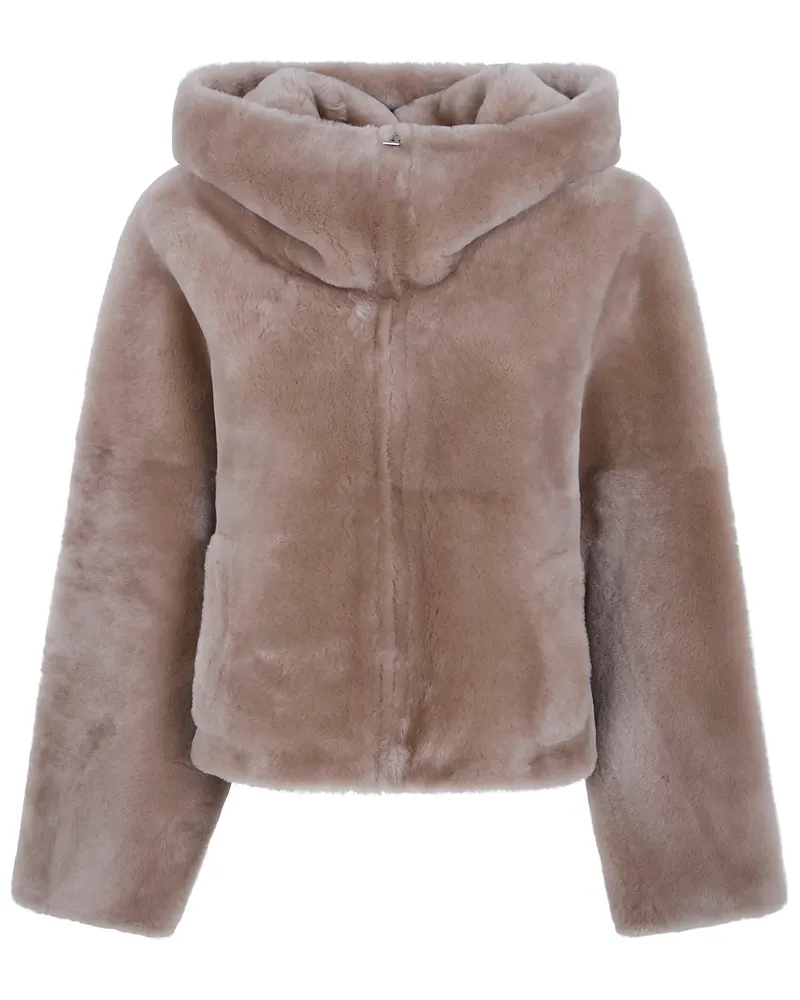 BLANCHA Jacket Merino Shearling "Hazelnut Brown