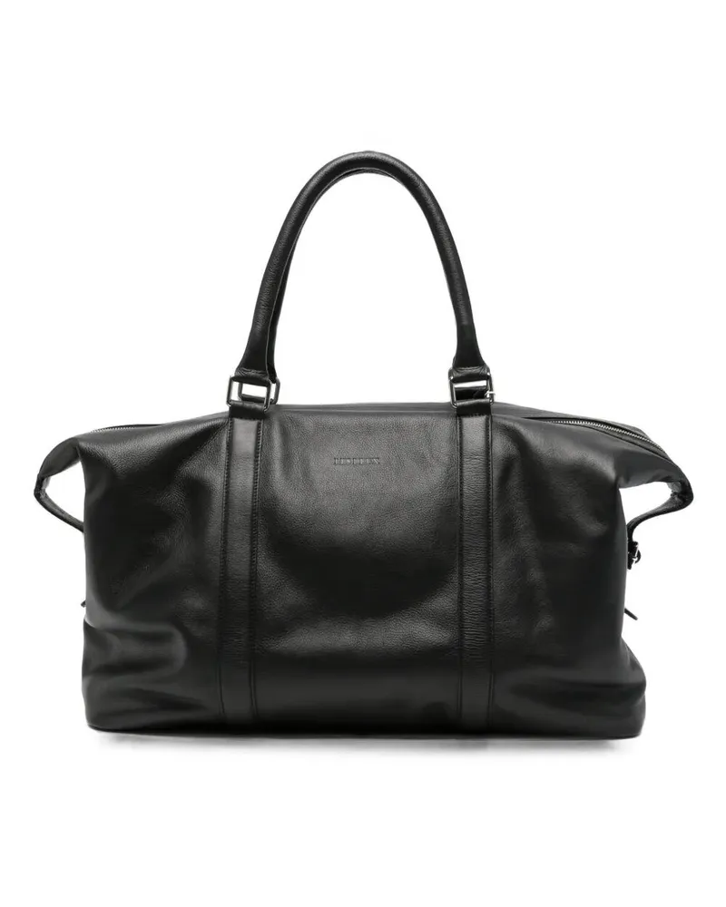LES DEUX Weekend Bag Leather "Leather Weekend Bag Black