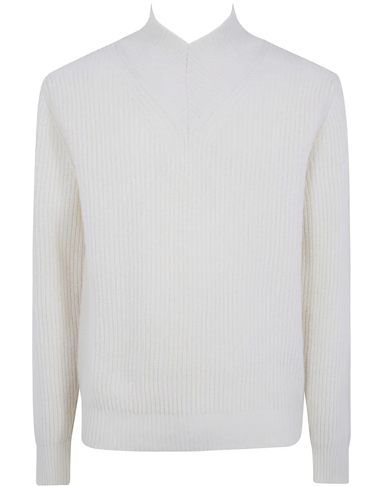 CRUNA Sweater V-Neck "Vail White