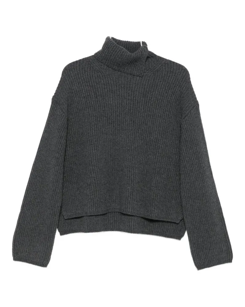 Joseph High Neck Long Sleeves New Cardigan Stitch Rws Gray