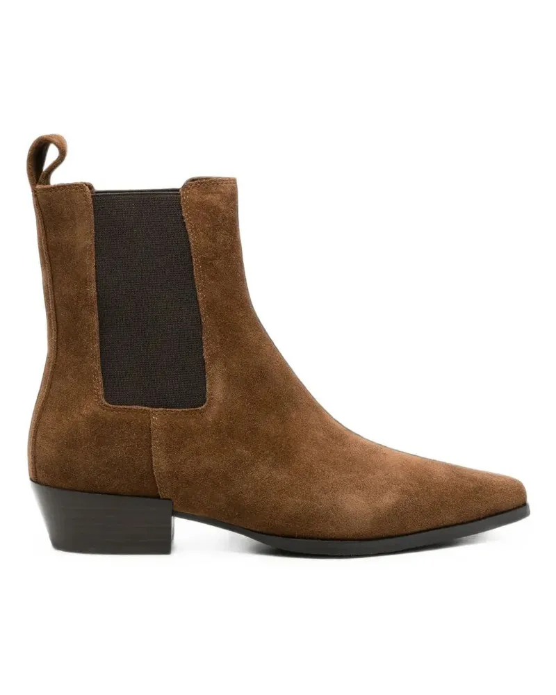 Strategia / JFK Boots Leather Brown "Velour Box Brown