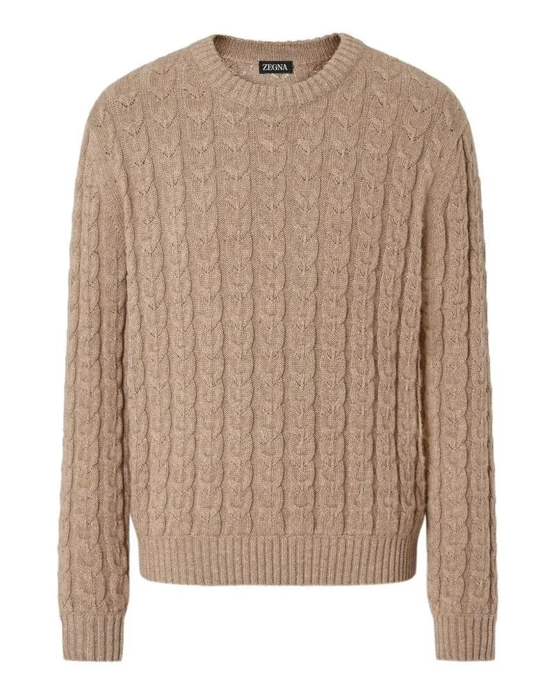 Ermenegildo Zegna Z Lux Leisurewear' Turtle Neck Beige