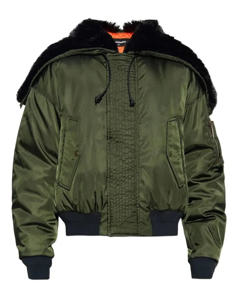 Dsquared2 Aviator Hooded Bomber Green