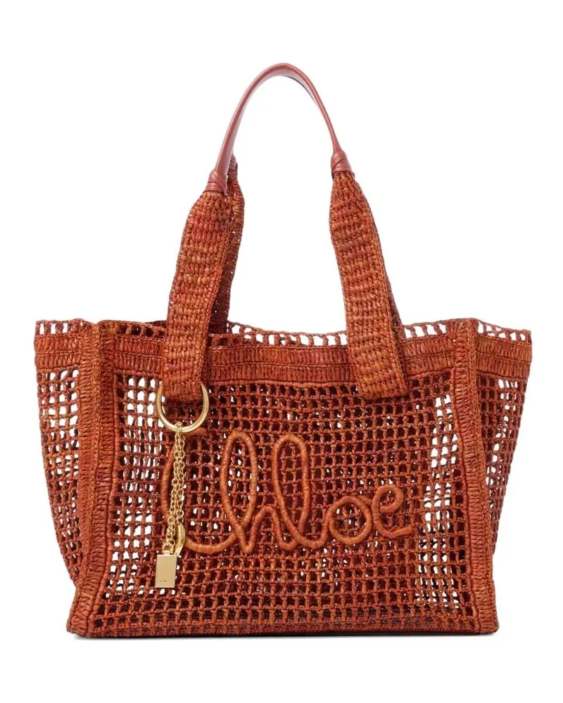 Chloé Summer Banana Tote Bag Brown