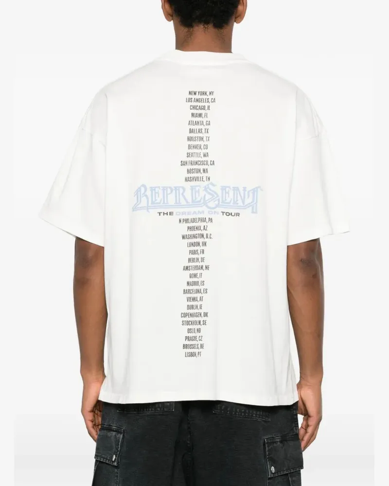 REPRESENT Golden Tour" T-Shirt White