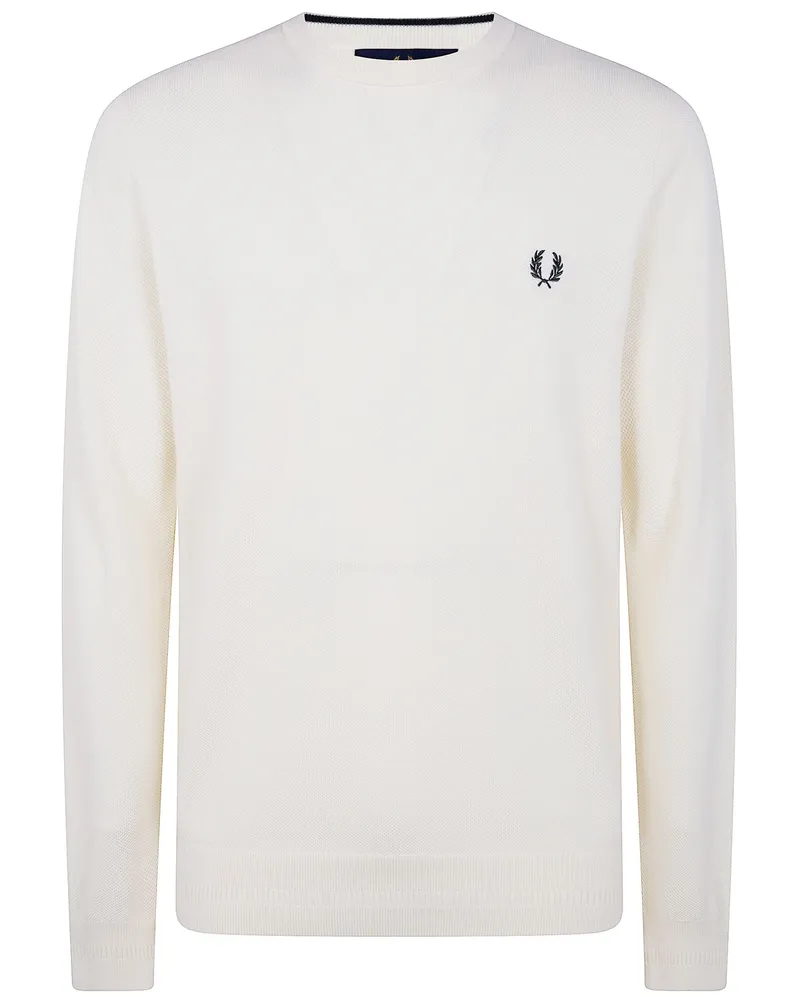 Fred Perry Fred Perry Pique Stitch Jumper Beige