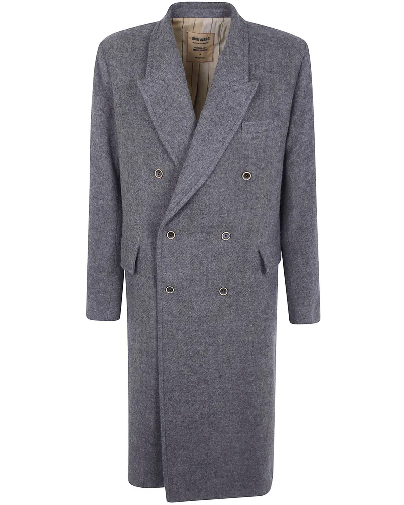 Uma Wang Coat Long Grey "Riccardo Gray
