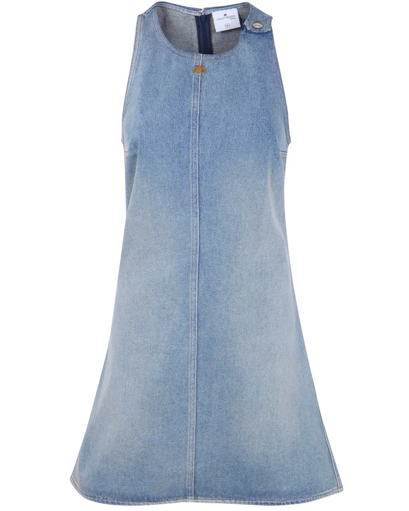 Courrèges A-Line Dress Heritage Denim Blue