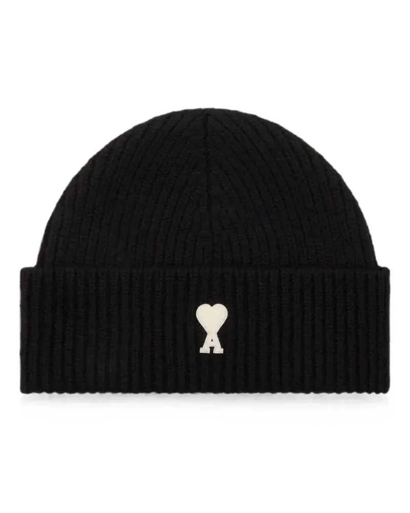 AMI Paris Beanie "Quota Ami De Coeur Black