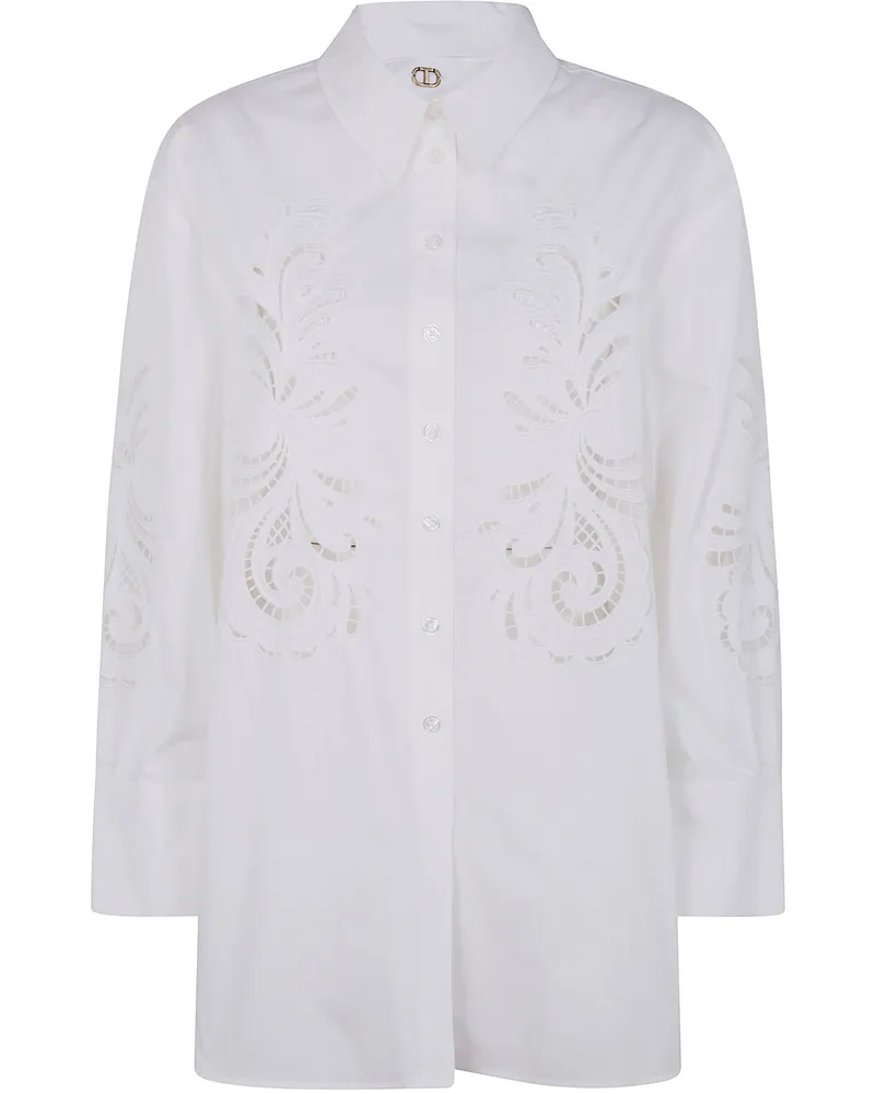 Twin-Set Embroidered Shirt White