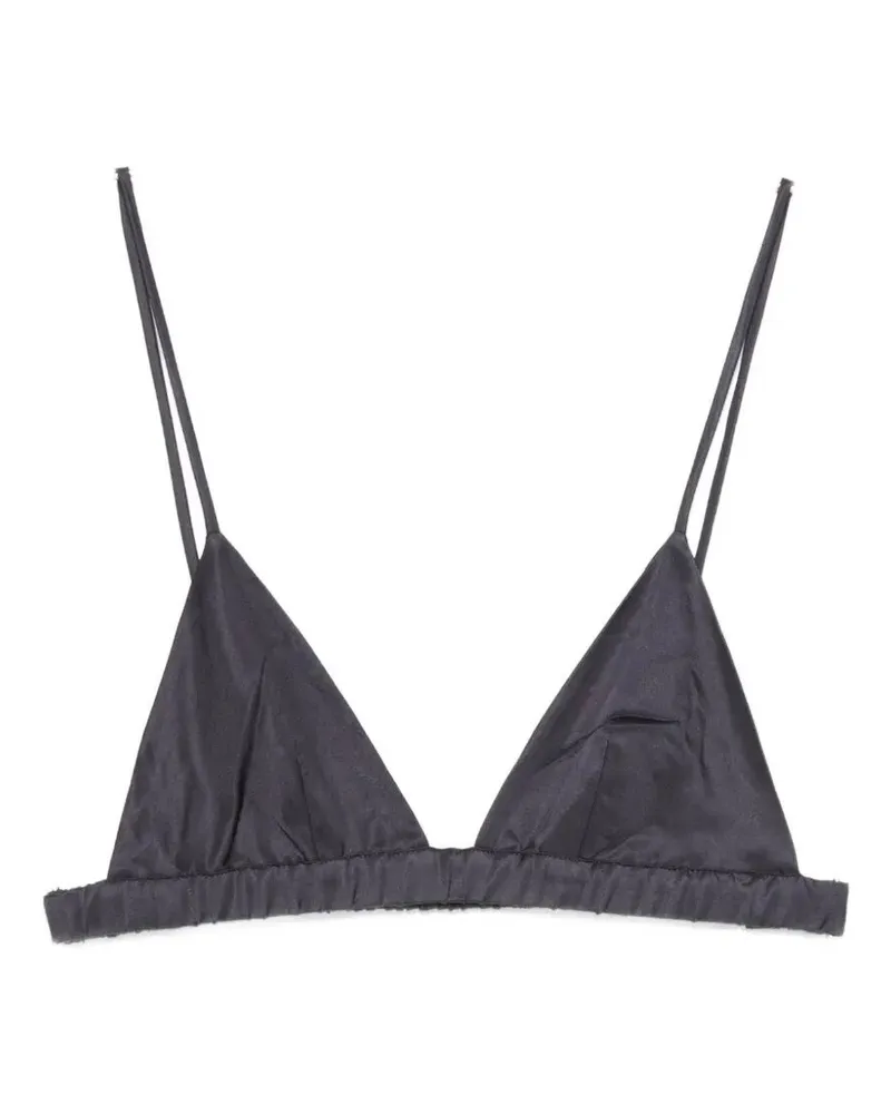 FRANKIE Shop Nina Satin Bralette Blue