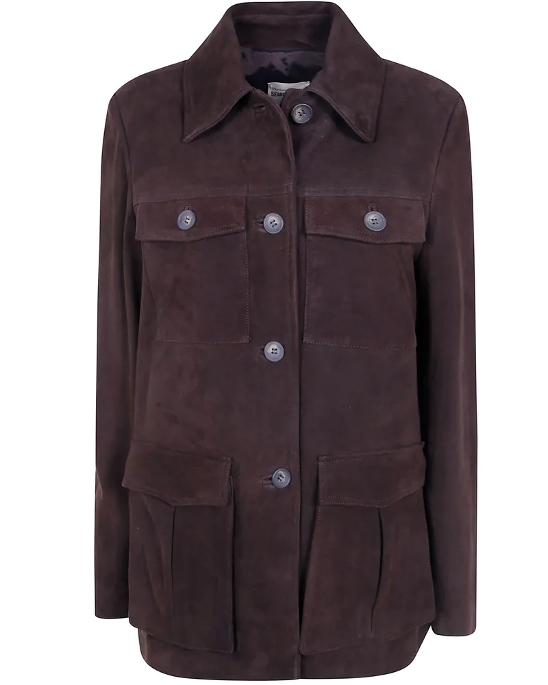 Semicouture Jacket Leather "Penny Brown