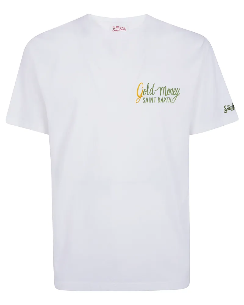 MC2 Saint Barth Portland Gold Money' T-Shirt White