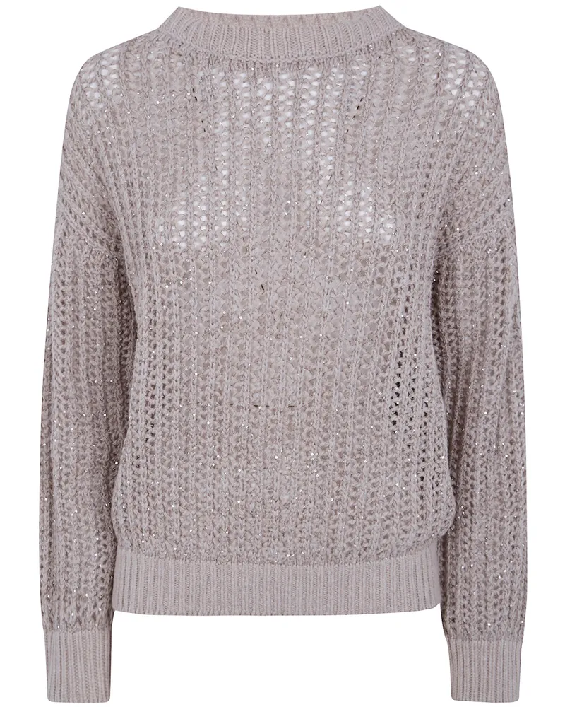 D.EXTERIOR D. EXTERIOR Sweater Boatneck "Crystals Beige