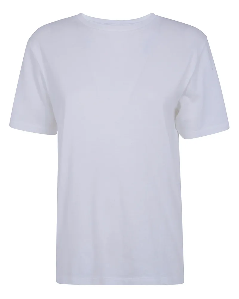 KHAITE Short Sleeve T-Shirt "Mae White