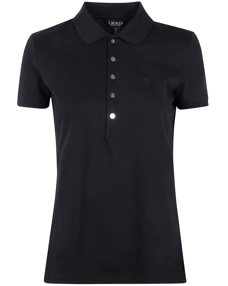Ralph Lauren Kiewick" Knit Polo Shirt Black
