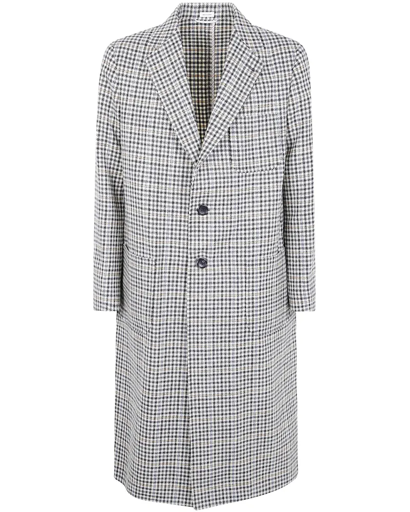 Thom Browne Unconstructed Elongated Coat Check Hunting Tweed Black