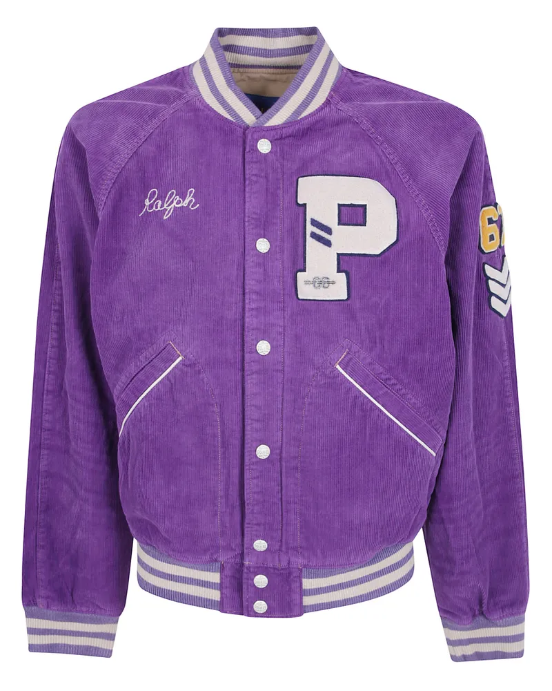 Ralph Lauren Jacket Woven Bomber "New Violet Washed Blue