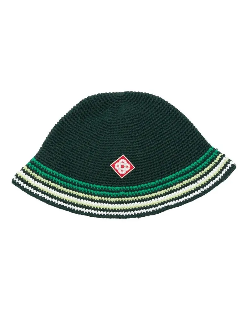 Casablanca Paris Hat Stripe Crochet "A. Pf26.Hat.120.01 Green Green