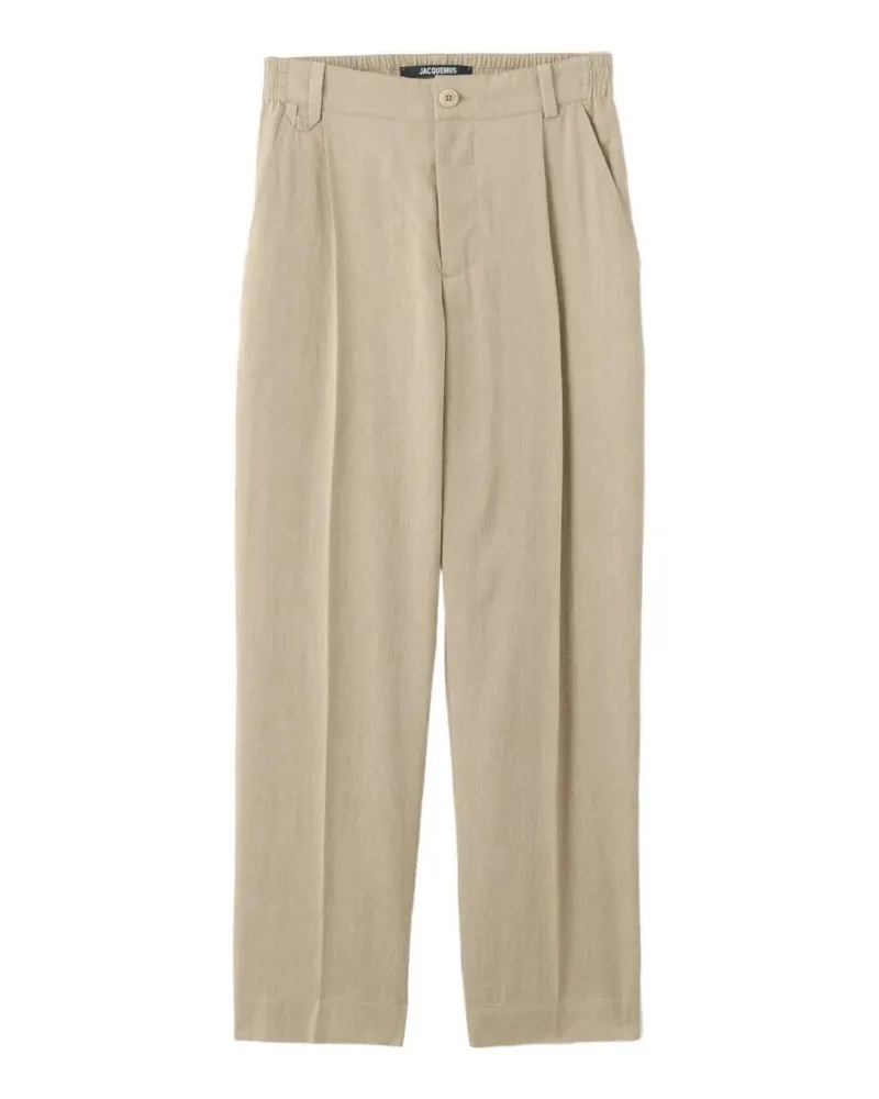 Jacquemus Le Pantalon Croisiere Trousers Beige