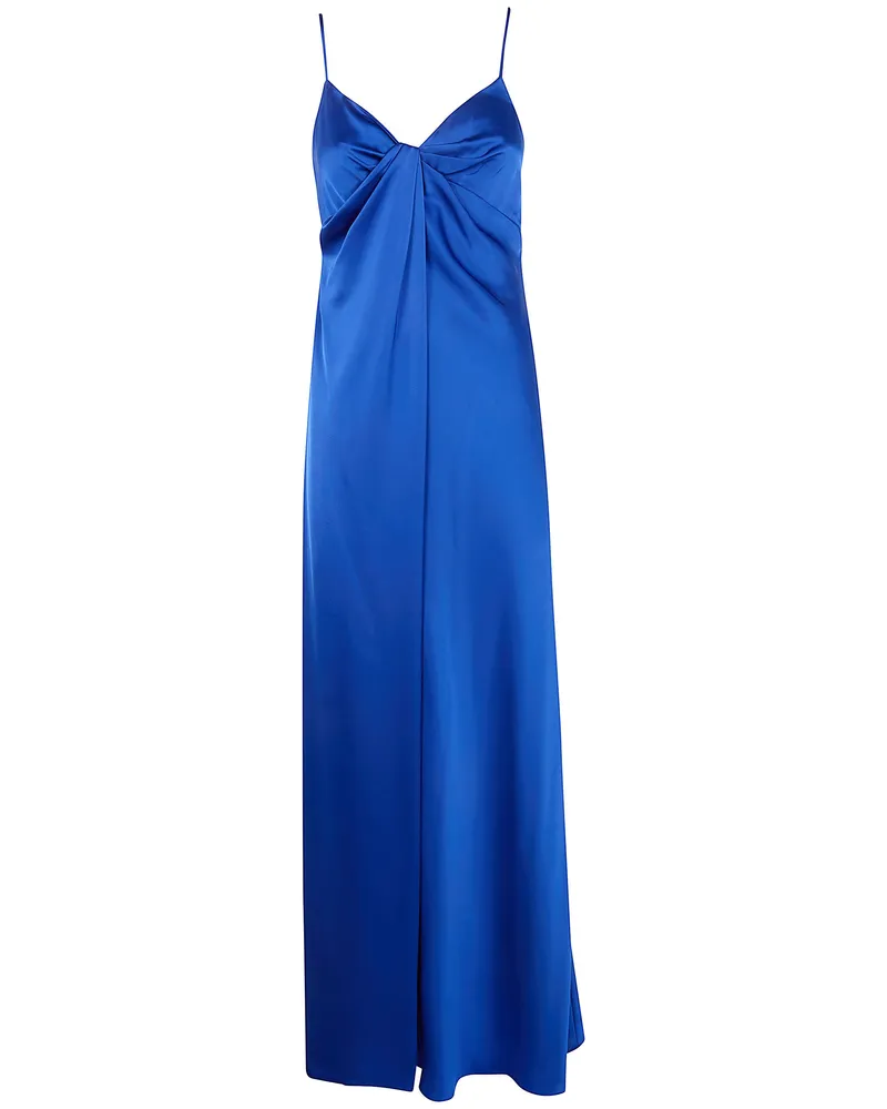 Ralph Lauren Aloomali' Gwn Sleeveless Gown Blue