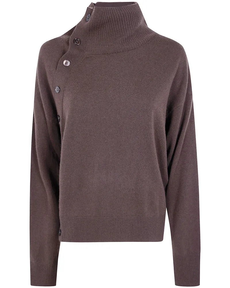 Seventy Sweater Wool Cashmere Blend Turtle Neck Brown