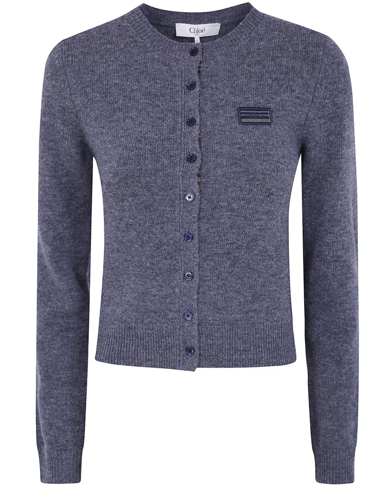 Chloé Cardigan Wool Classic Cardigan Gray
