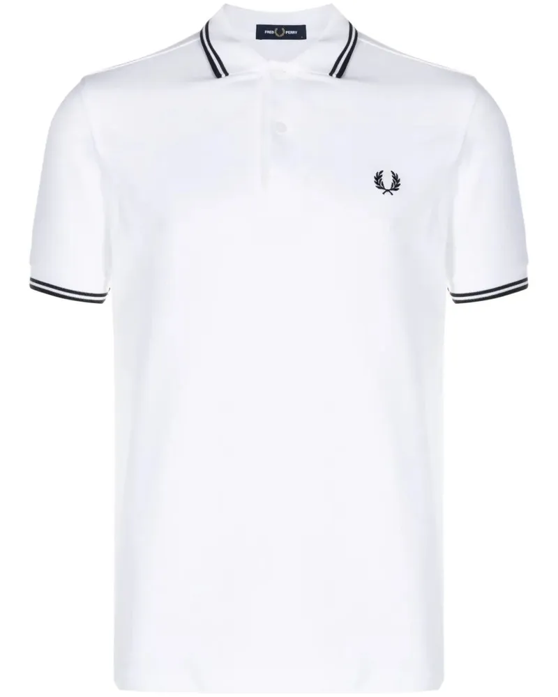 Fred Perry Fred Perry" Twin Tipped Fred Perry Shirt White