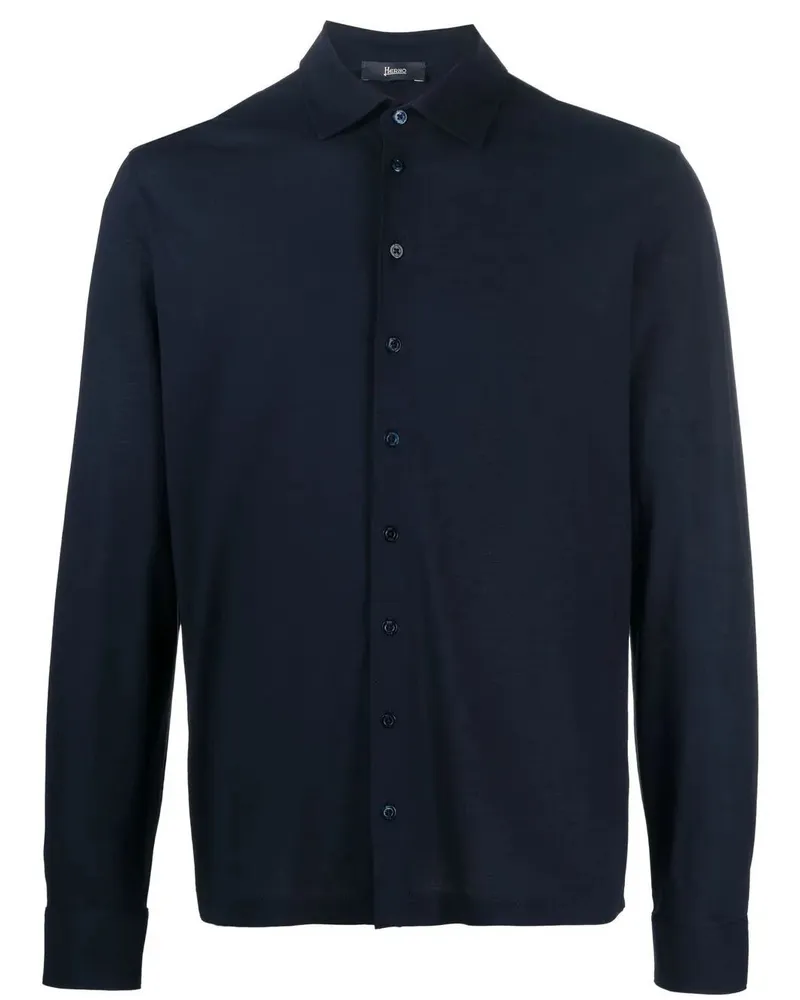 Herno Man Shirt Blue