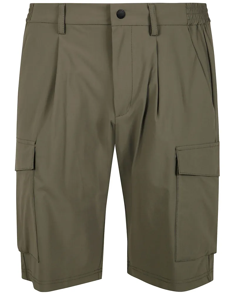 People of Shibuya Pants Cargo Bermuda Trousers Green