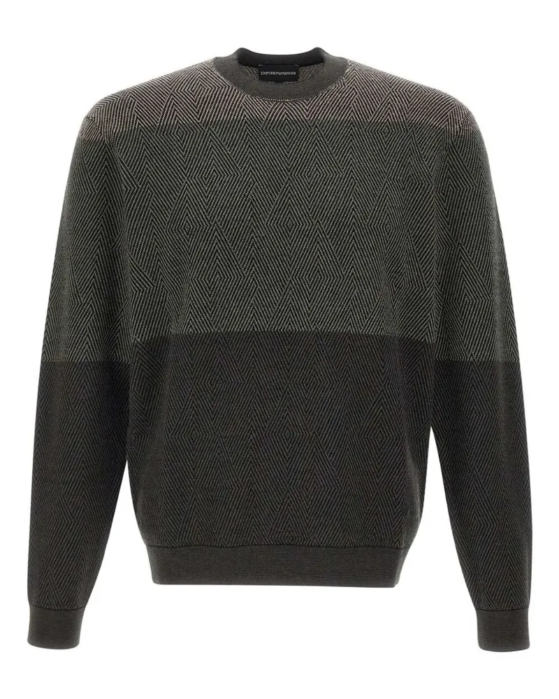Emporio Armani Round Neck Sweater Green
