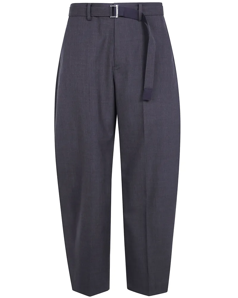 Sacai Pants Main Feature Suiting Pants Brown