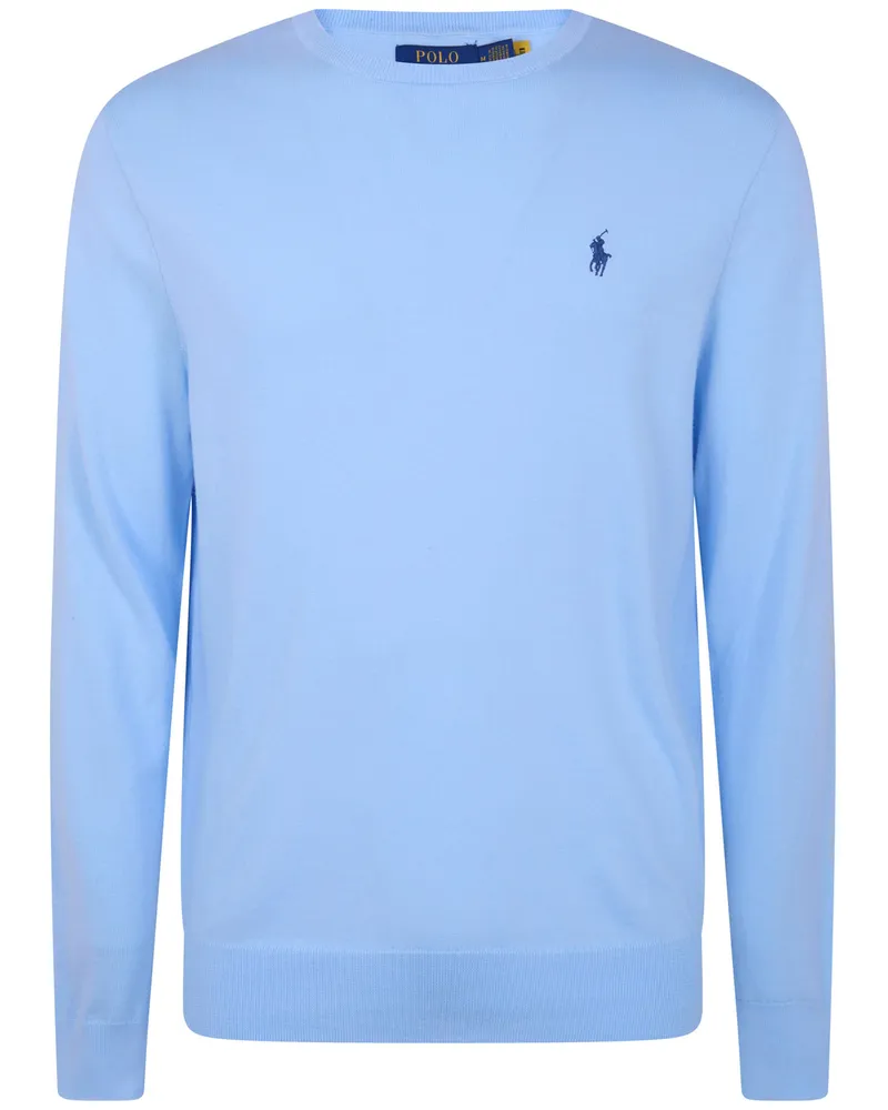 Ralph Lauren Long Sleeves Round Neck Classic Sweater Blue