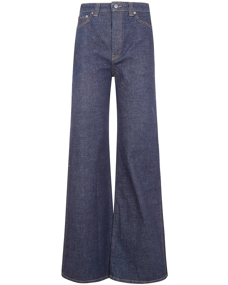 KHAITE Dane" Flared Leg Jeans Black