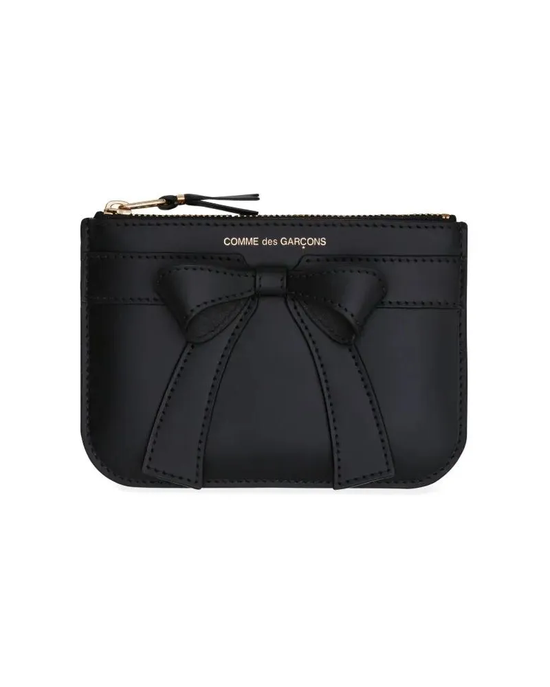Comme des Garçons Big Bow 145X105 Mm" Wallet Black
