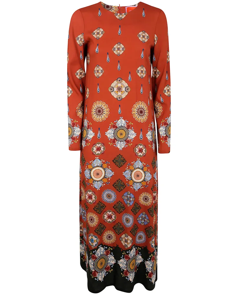 La DoubleJ Long Sleeve "Swing" Dress Brown