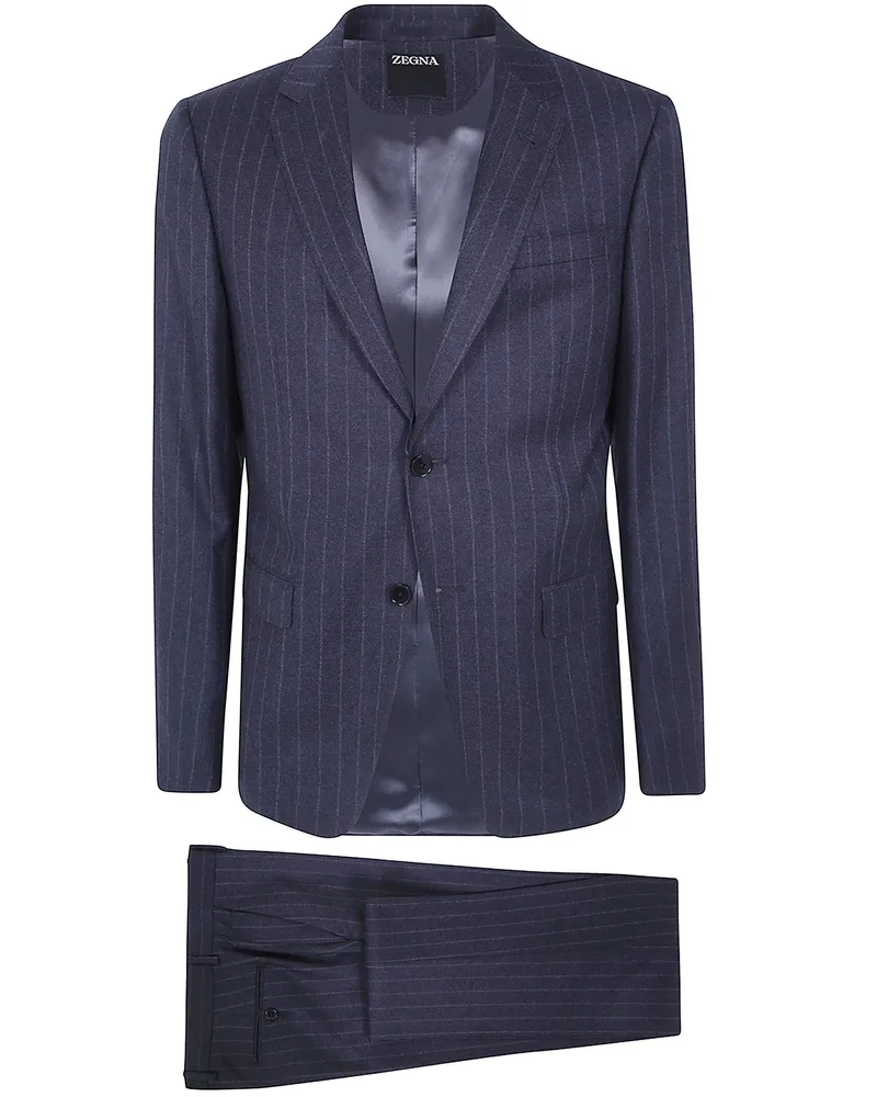 Ermenegildo Zegna Suit Striped "Z Luxury Tailoring Gray