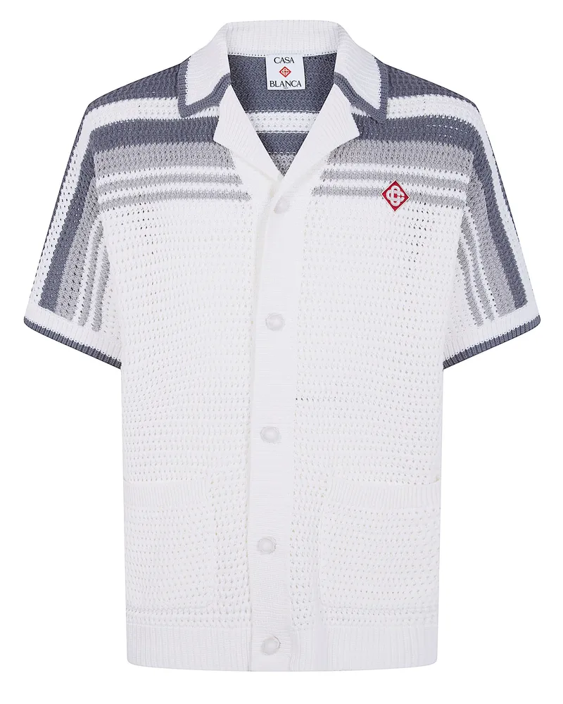 Casablanca Paris Crochet" Shirt White