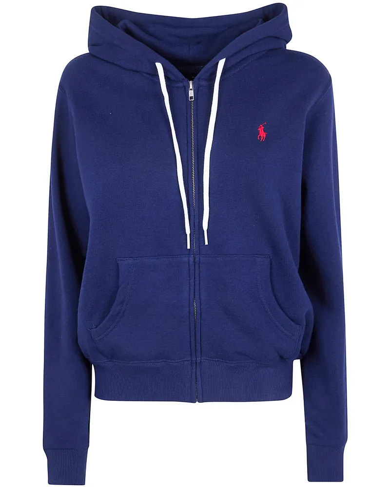 Ralph Lauren Full Zip Hoodied Sweatshirt Blue