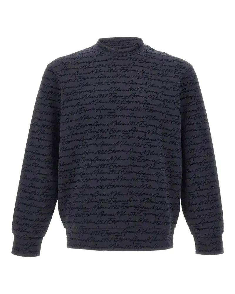 Emporio Armani Round Neck Sweatshirt Blue