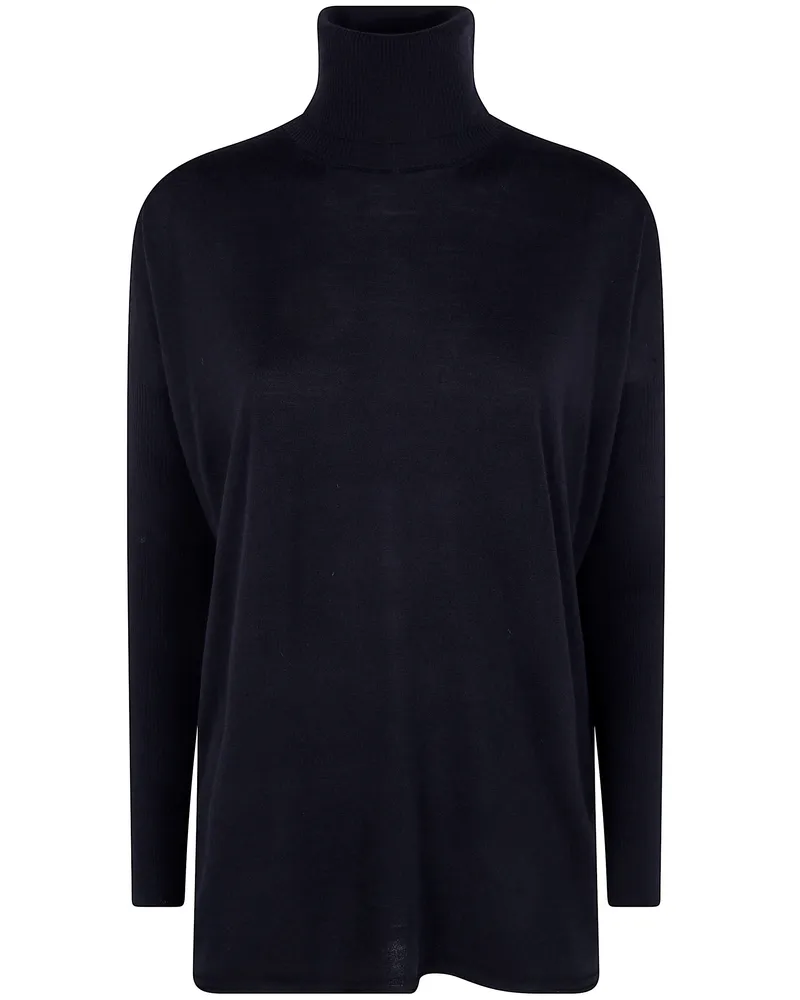 Gentryportofino Sweater Wool Silk "D603wa G0009 Black Black