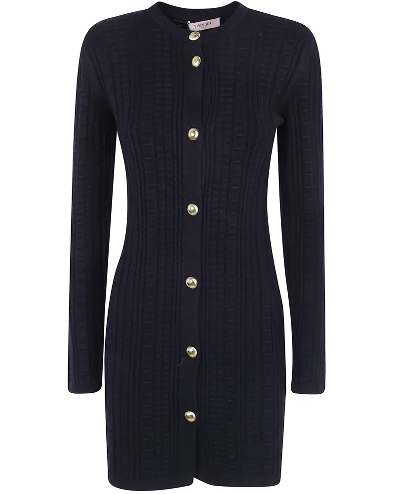 Twin-Set Dress Buttoned "262Tp3100 Black