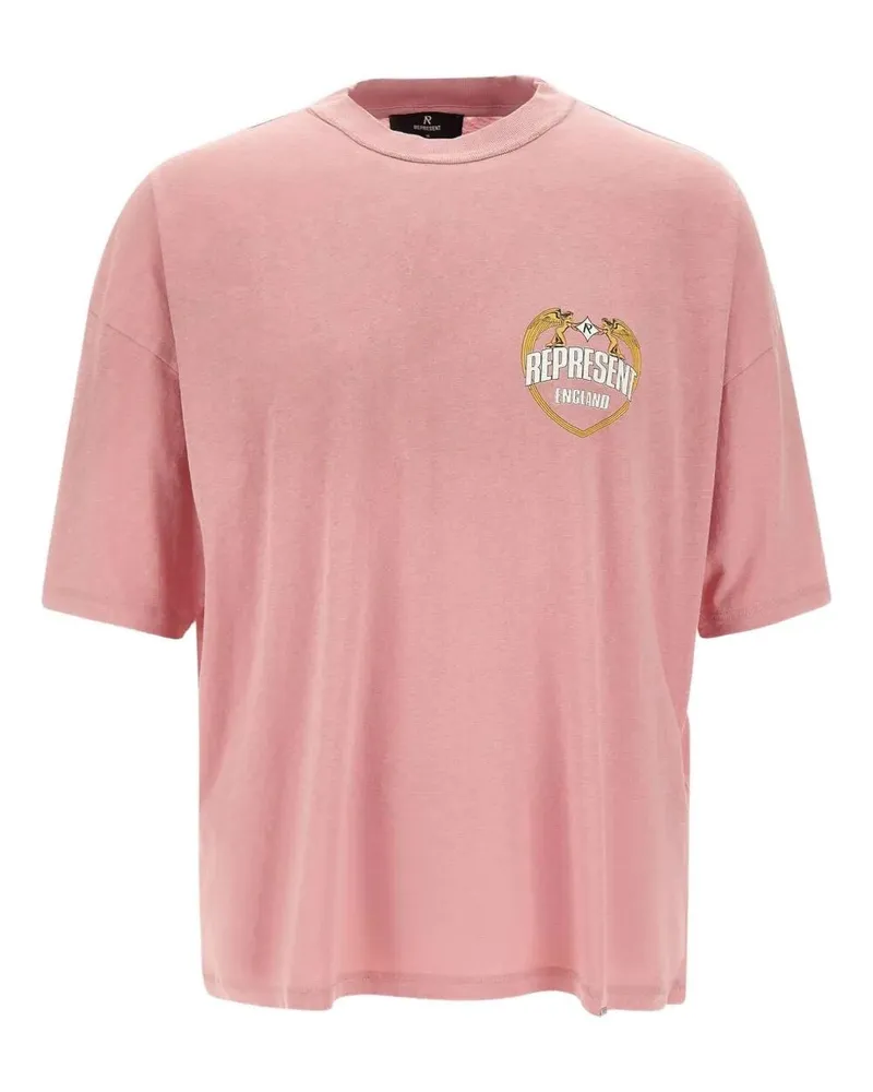 REPRESENT Represent Angel Border" T-Shirt Pink