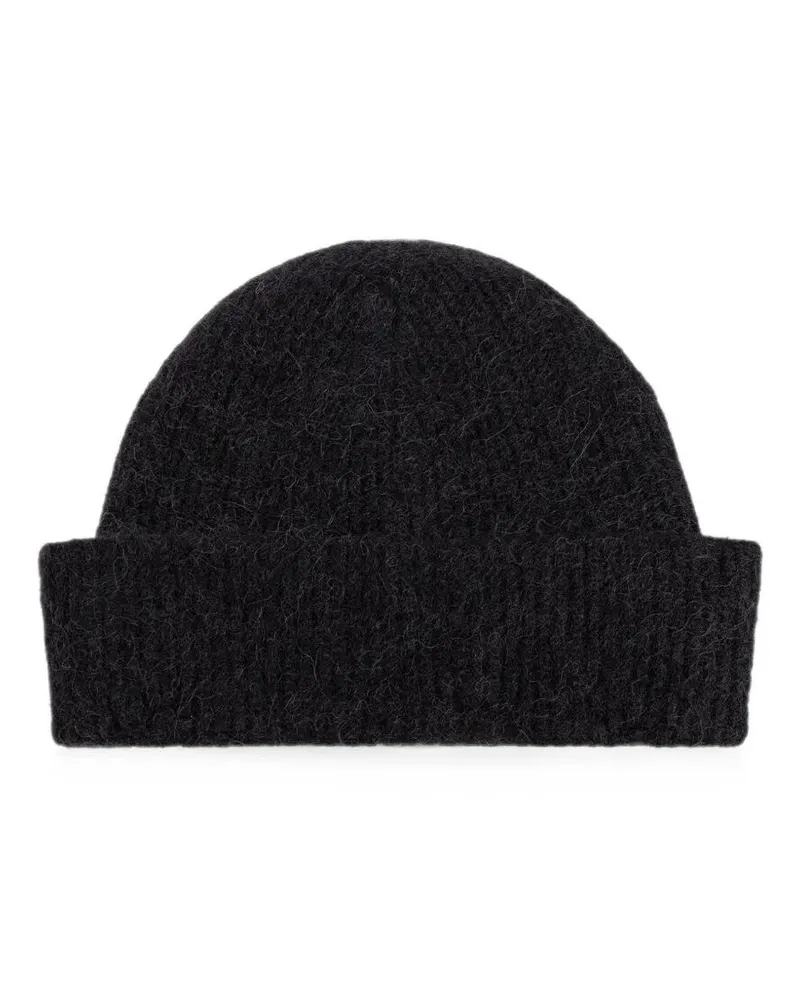 Laneus Hat Knitted "Knitted Hat Man Black