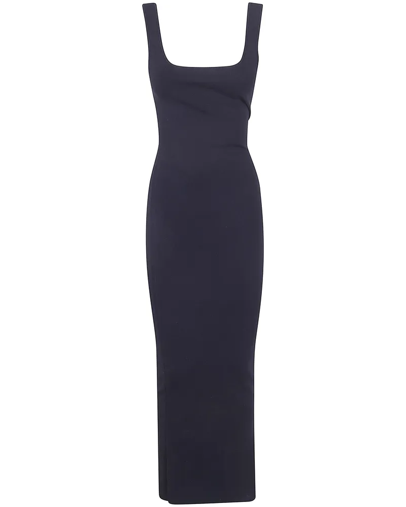 Entire Studios Square Neck Knit Midi Black