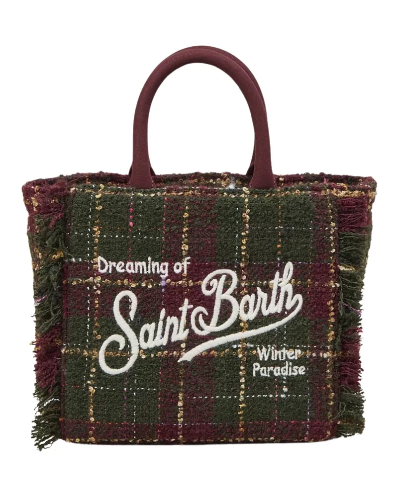 MC2 Saint Barth Vanity' Mini Tweed Handbag Red