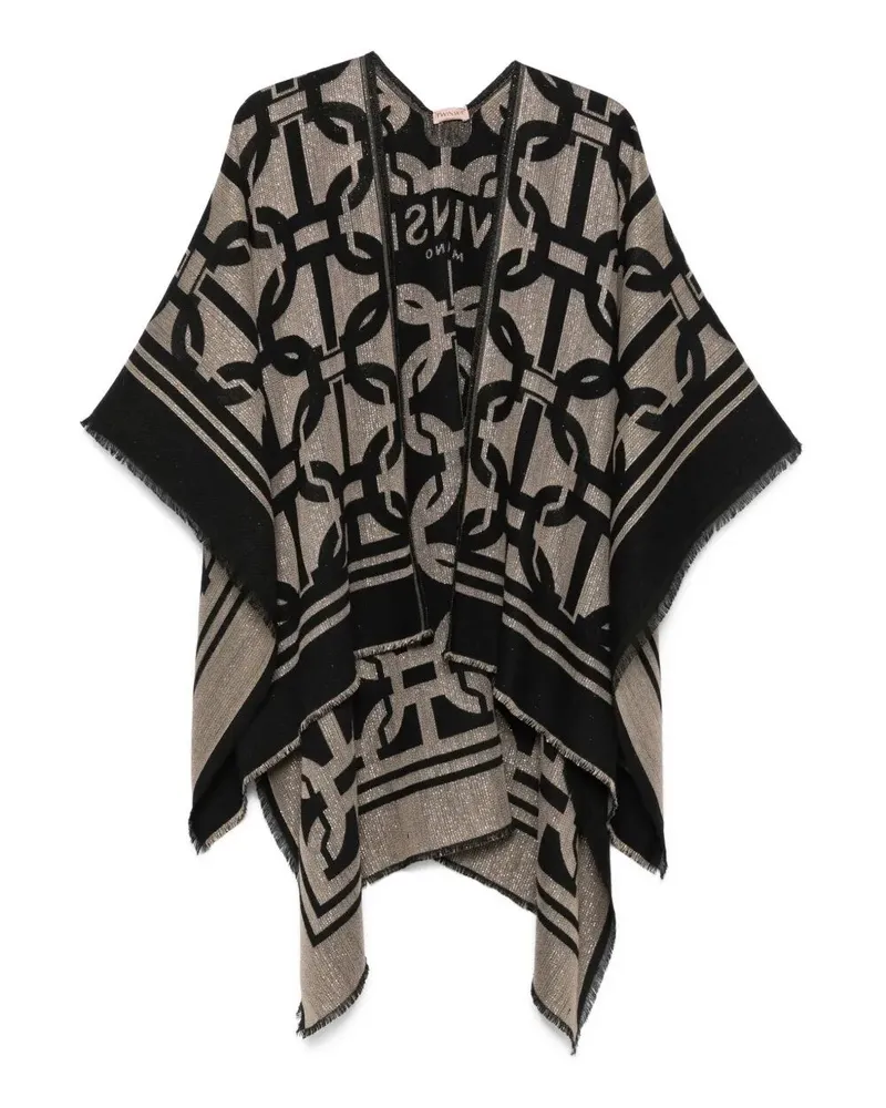 Twin-Set Poncho Black