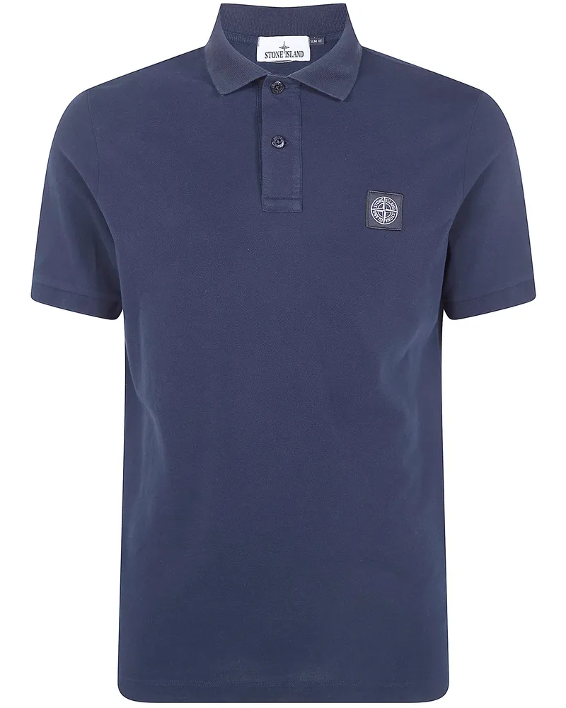 Stone Island Polo Shirt Short Sleeves Blue