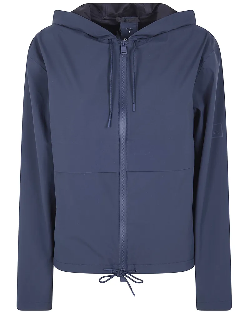 RAINS Suva Hardshell" Short String Woman Jacket Blue