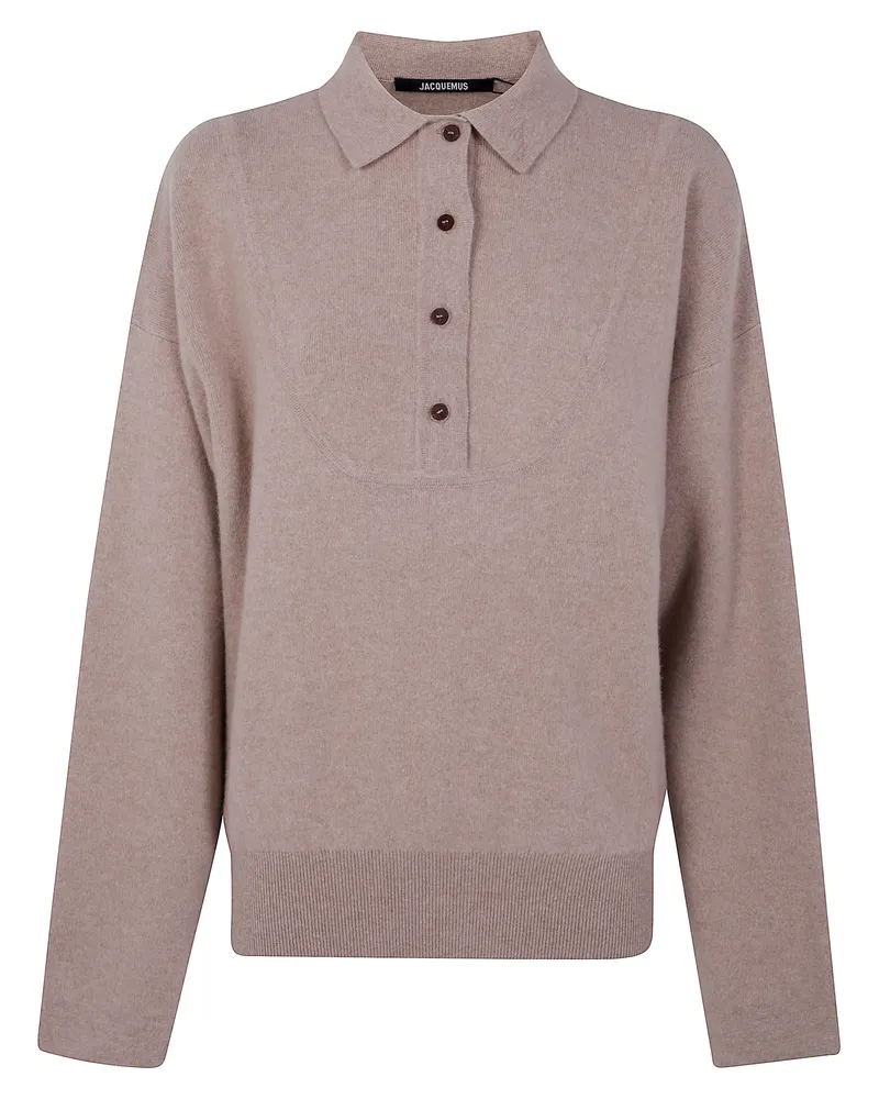 Jacquemus La Maile Vareuse Pallone " Sweater Beige
